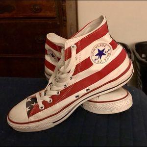 Converse American Flag hi-tops